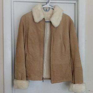 J. Percy for Marvin Richards Tan Leather Coat.